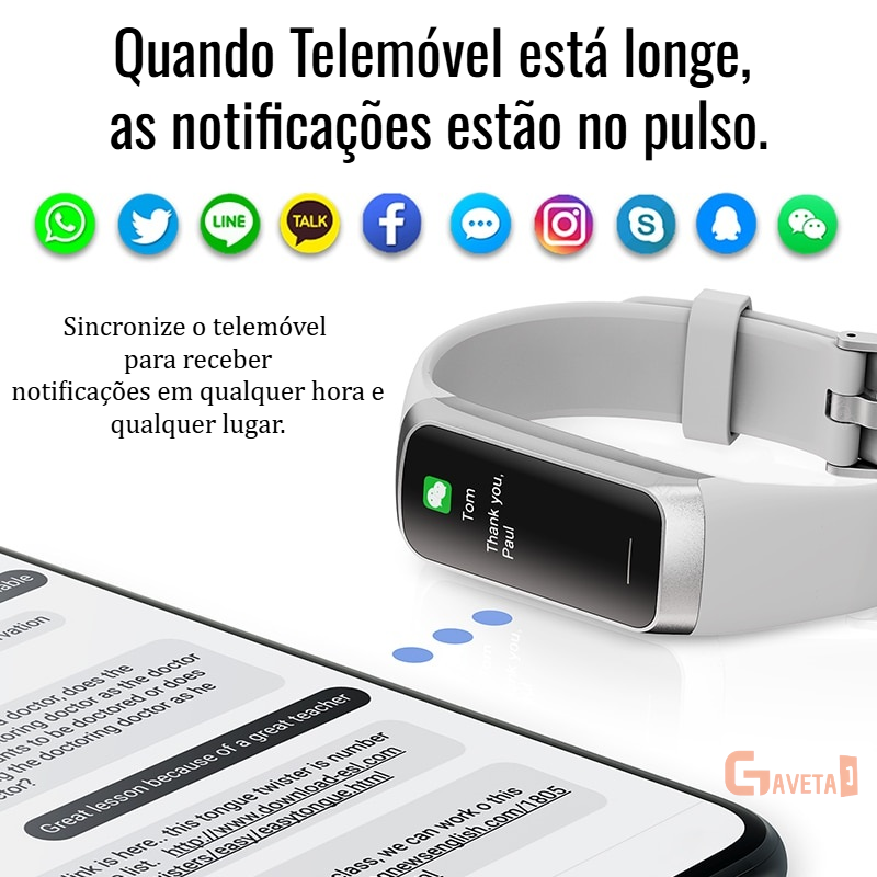 Pulseira Inteligente Active Fitness