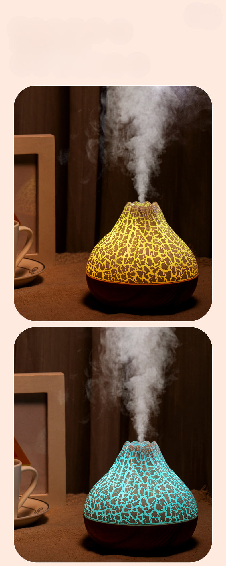 Humidificador de aire Volcano - Purificador de aire USB