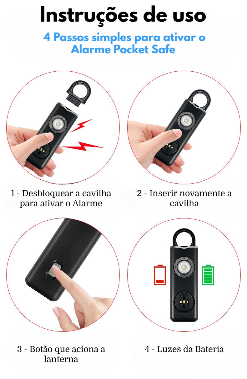 Alarme de Segurança Pocket Safe