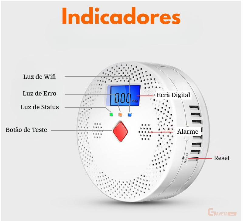 Alarme Detetor de Fumo WiSafe
