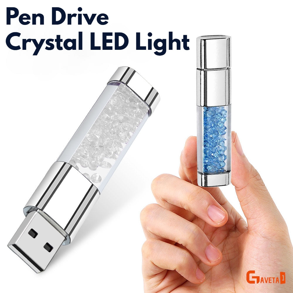 Pen Drive Crystal LED Light
