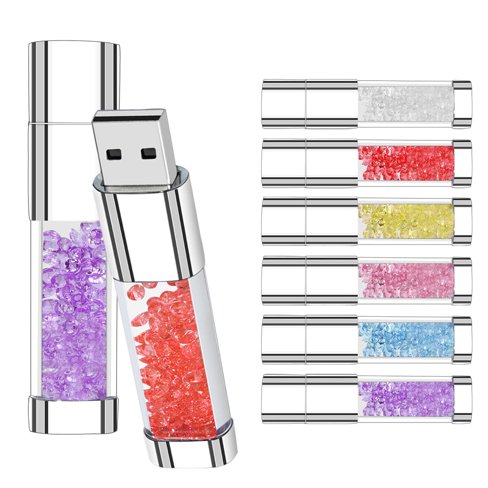 Pen Drive Crystal LED Light