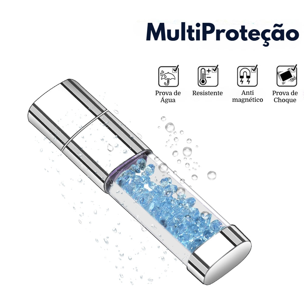 Pen Drive Crystal LED Light
