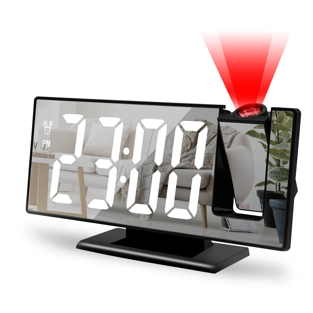 Despertador Digital LED - USB com Projeção 180°