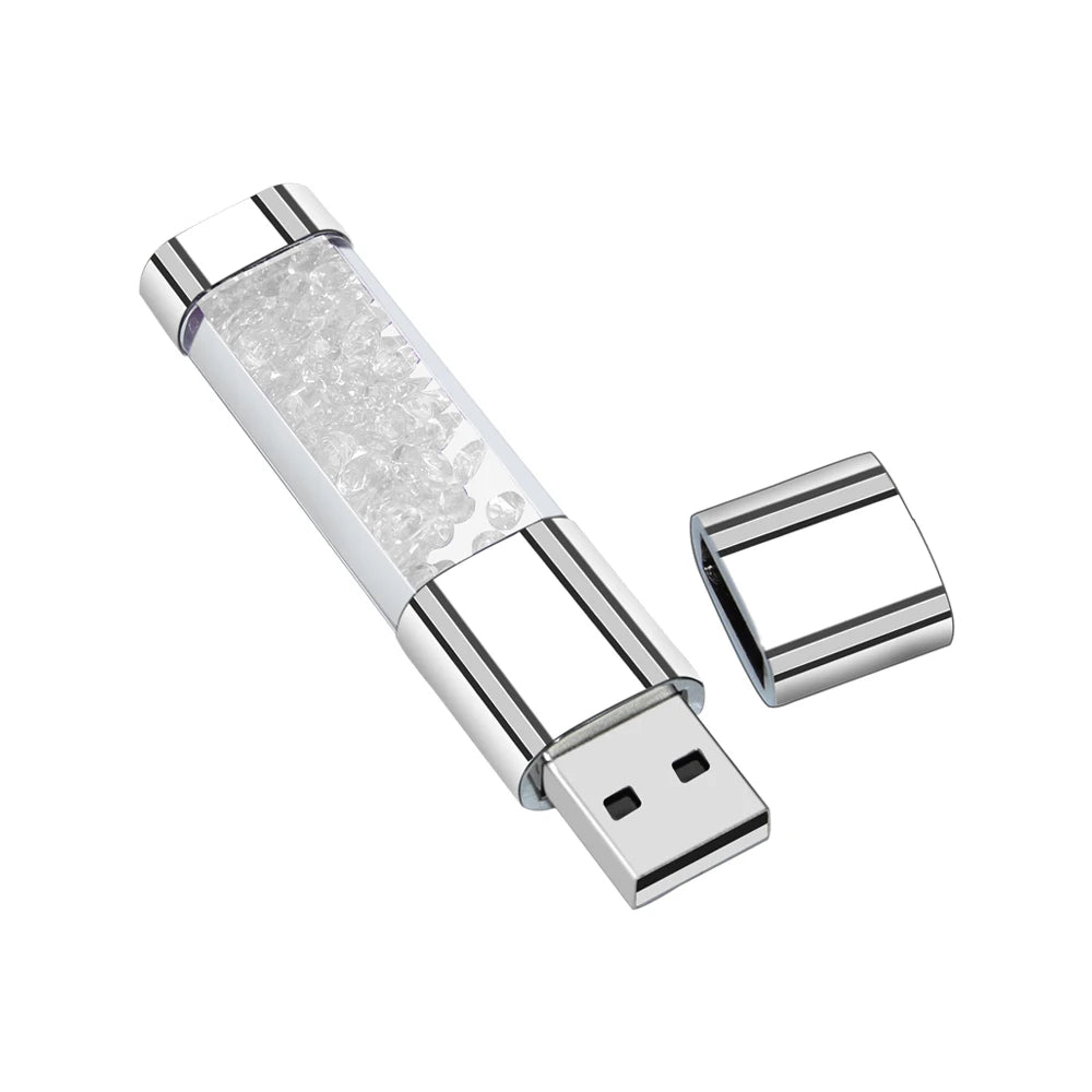 Pen Drive Crystal LED Light