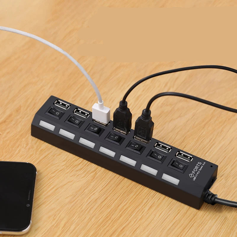 Expansor USB 2.0 com LED