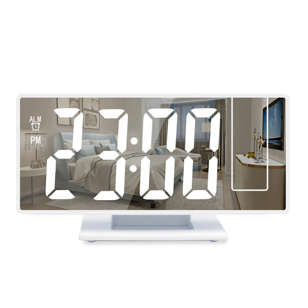 Despertador Digital LED - USB com Projeção 180°