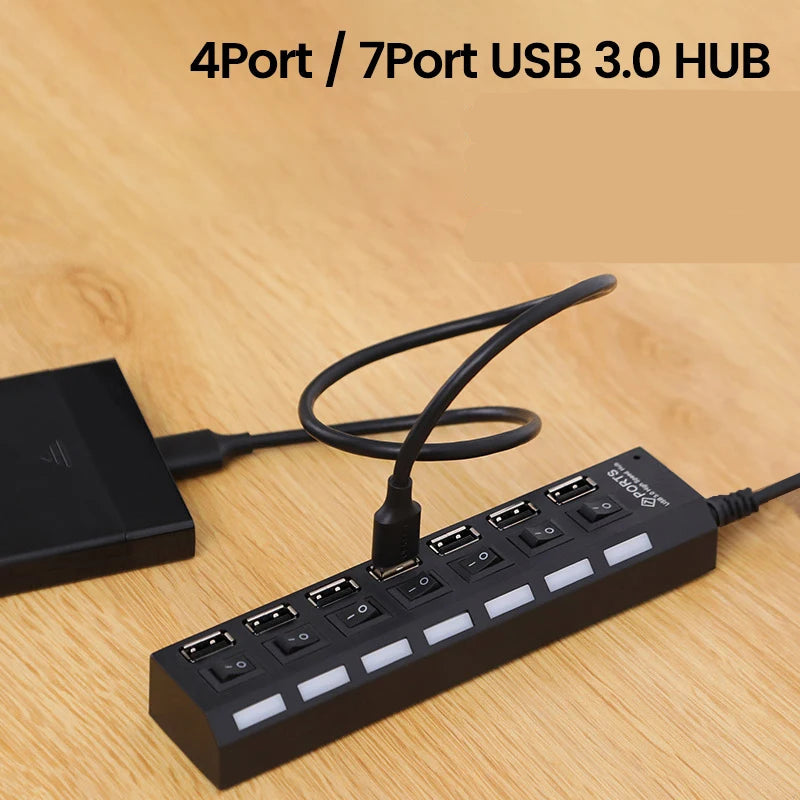Expansor USB 2.0 com LED