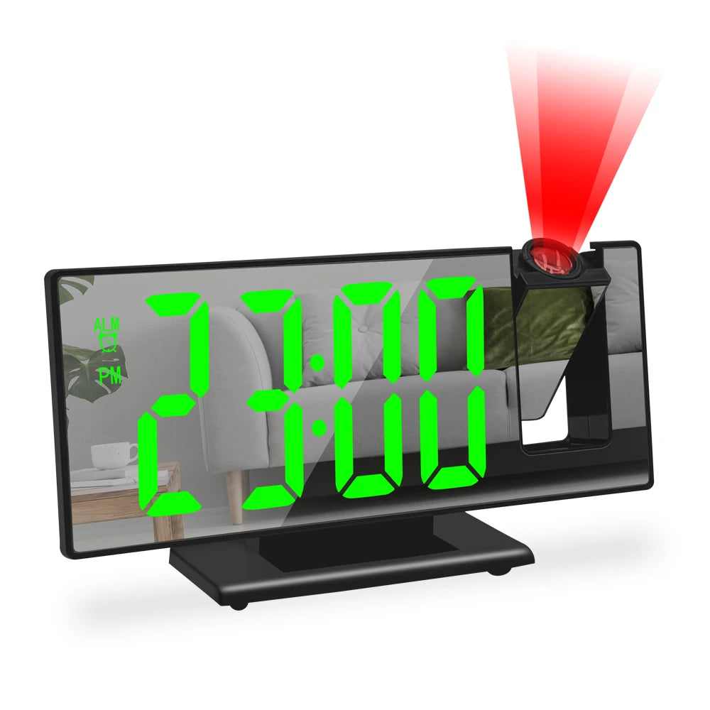 Despertador Digital LED - USB com Projeção 180°