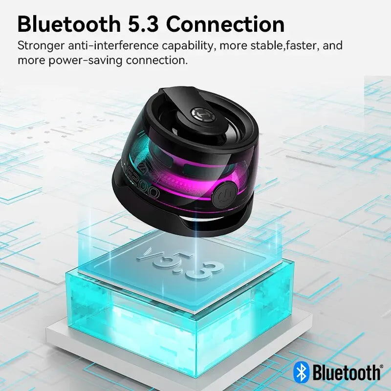 Coluna Bluetooth Edifier com Iluminação RGB e Suporte para Telemóvel