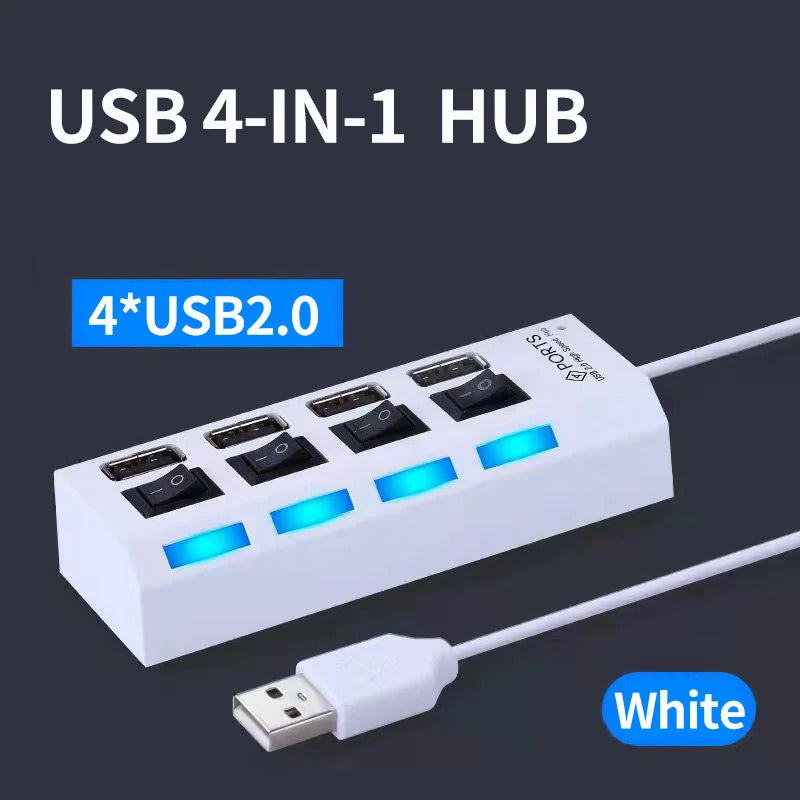 Expansor USB 2.0 con LED