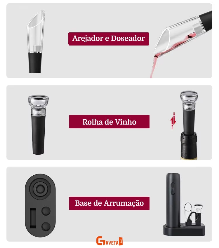 Saca-Rolhas Elétrico