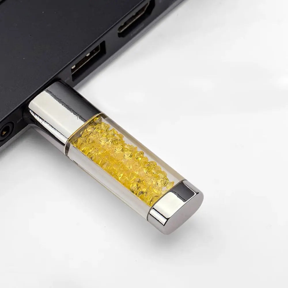 Pen Drive Crystal LED Light