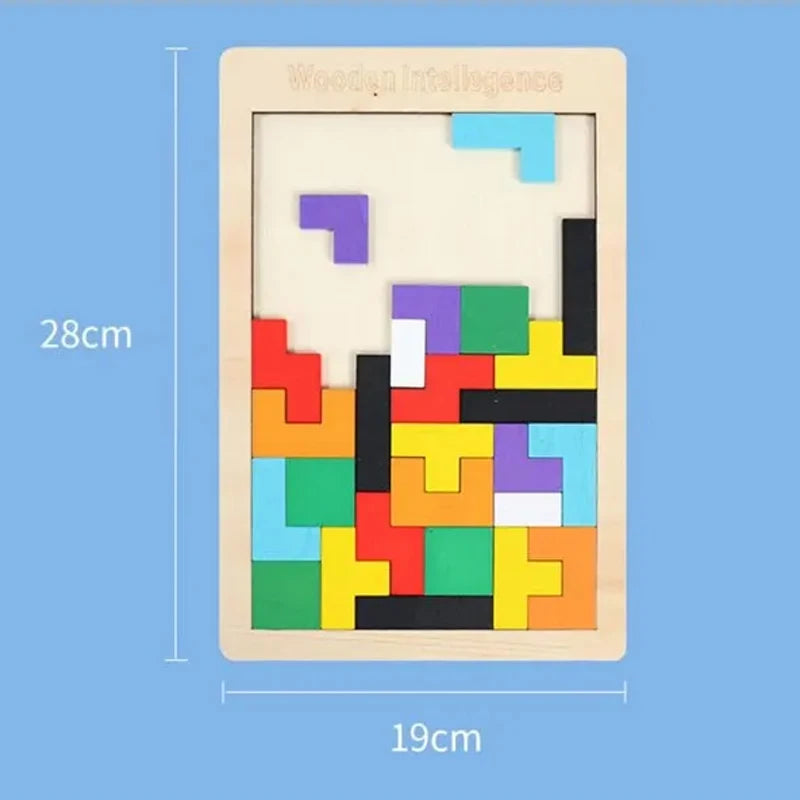 Tetris Criativo de Madeira